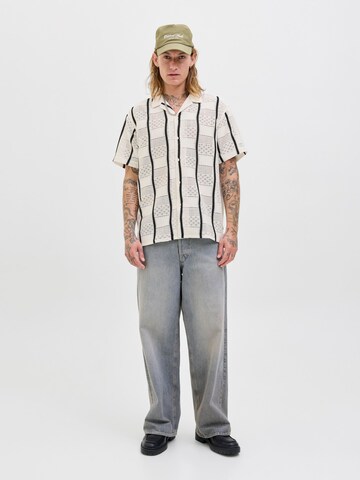 JACK & JONES Классический крой Рубашка 'JORDia' в Белый