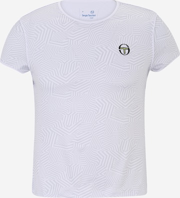 Sergio Tacchini Λειτουργικό μπλουζάκι 'DAZZLE' σε λευκό: μπροστά