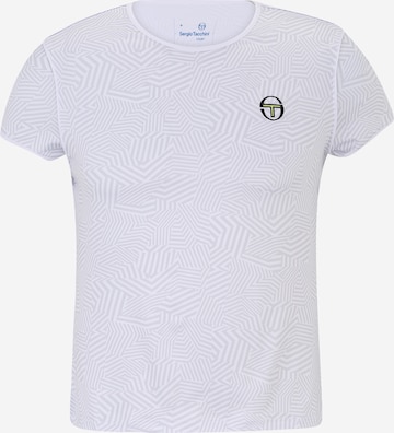 Sergio Tacchini - Camisa funcionais 'DAZZLE' em branco: frente