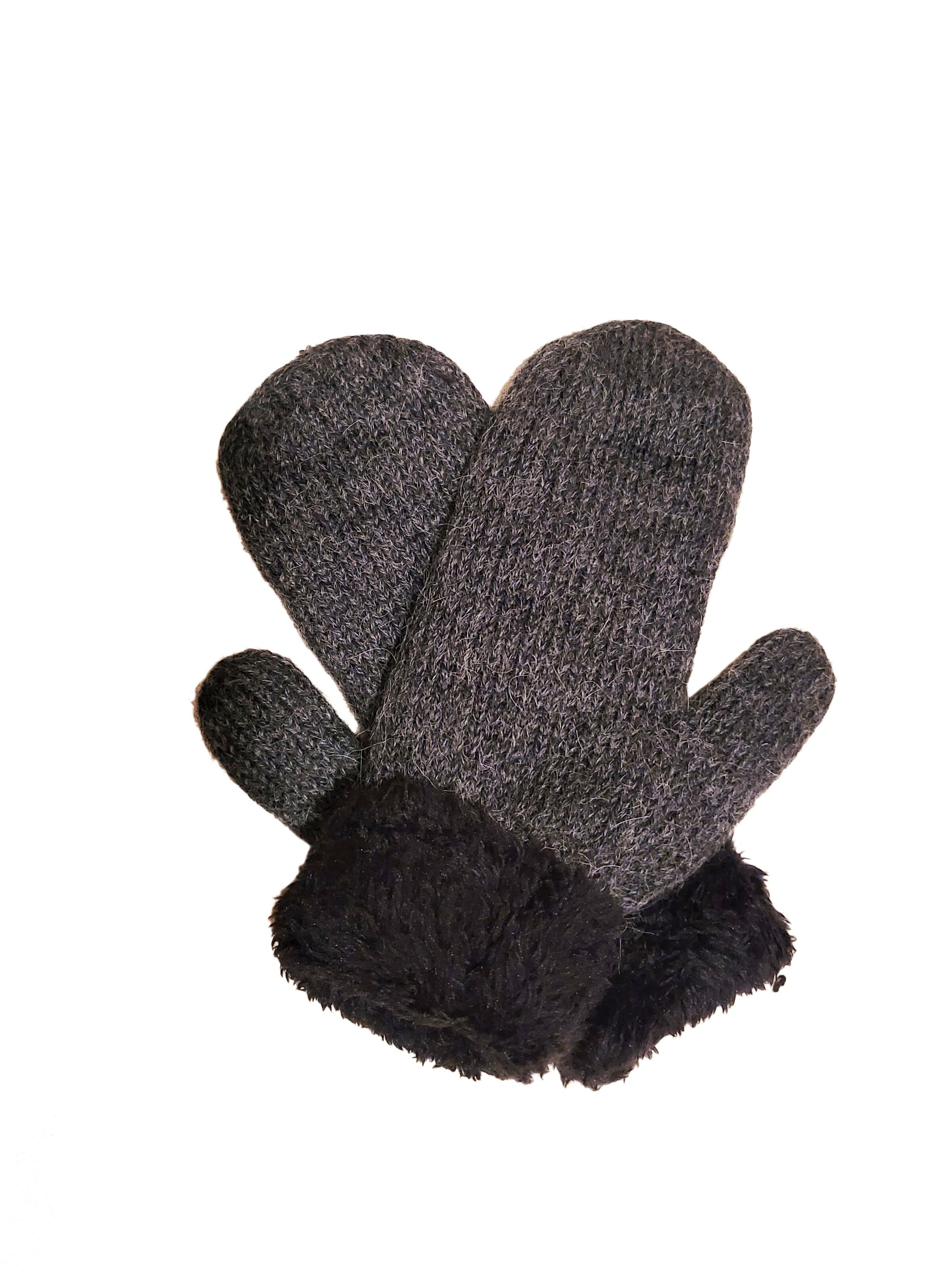 Posh Gear Mittens 'Guantiforaggio' in Grey: front