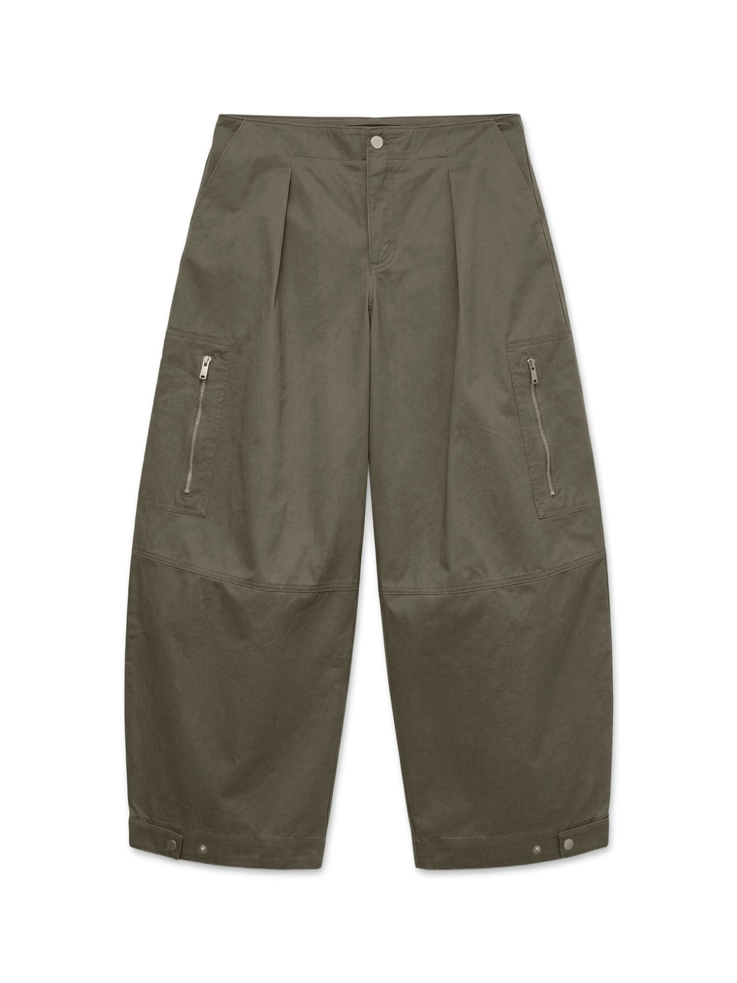 Barrel Pantalon cargo 'VMIvy' VERO MODA en vert : devant