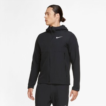 NIKE Training Jacket 'Therma Sphere Woven' in Black: front