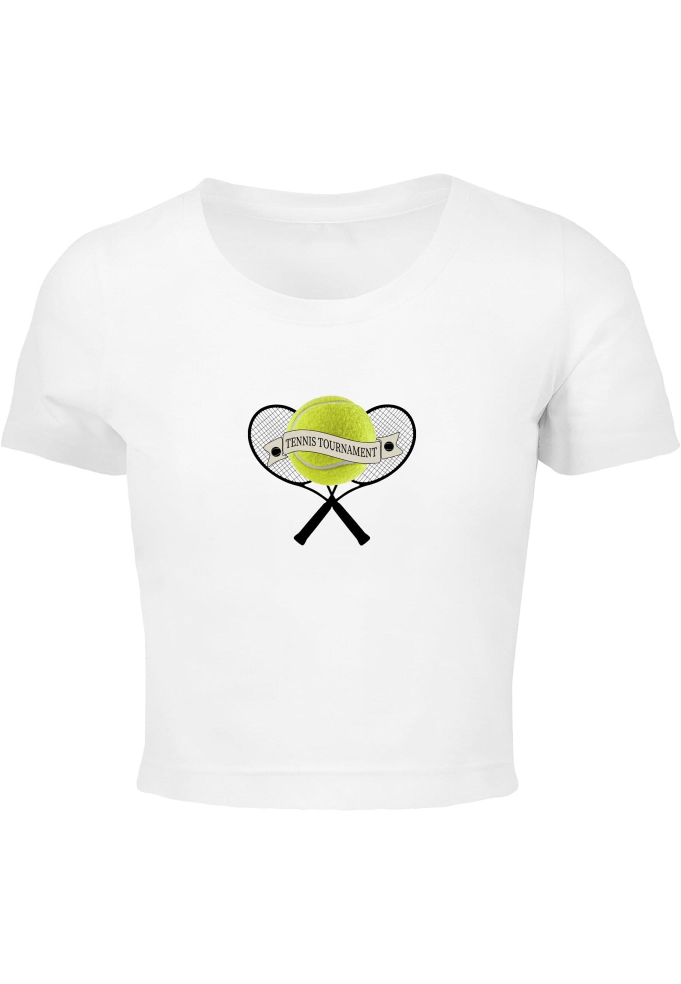 Merchcode Shirt 'Tennis Tournament' in Wit: voorkant