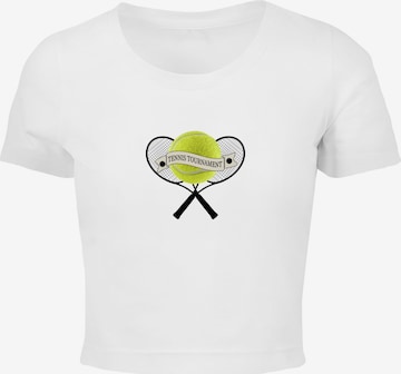 T-shirt 'Tennis Tournament' Merchcode en blanc : devant