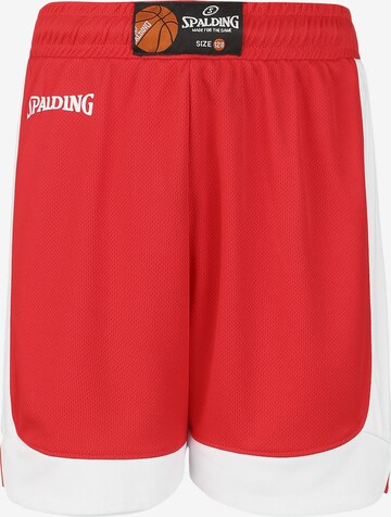 SPALDING Loose fit Workout Pants 'Hustle ' in Red: front