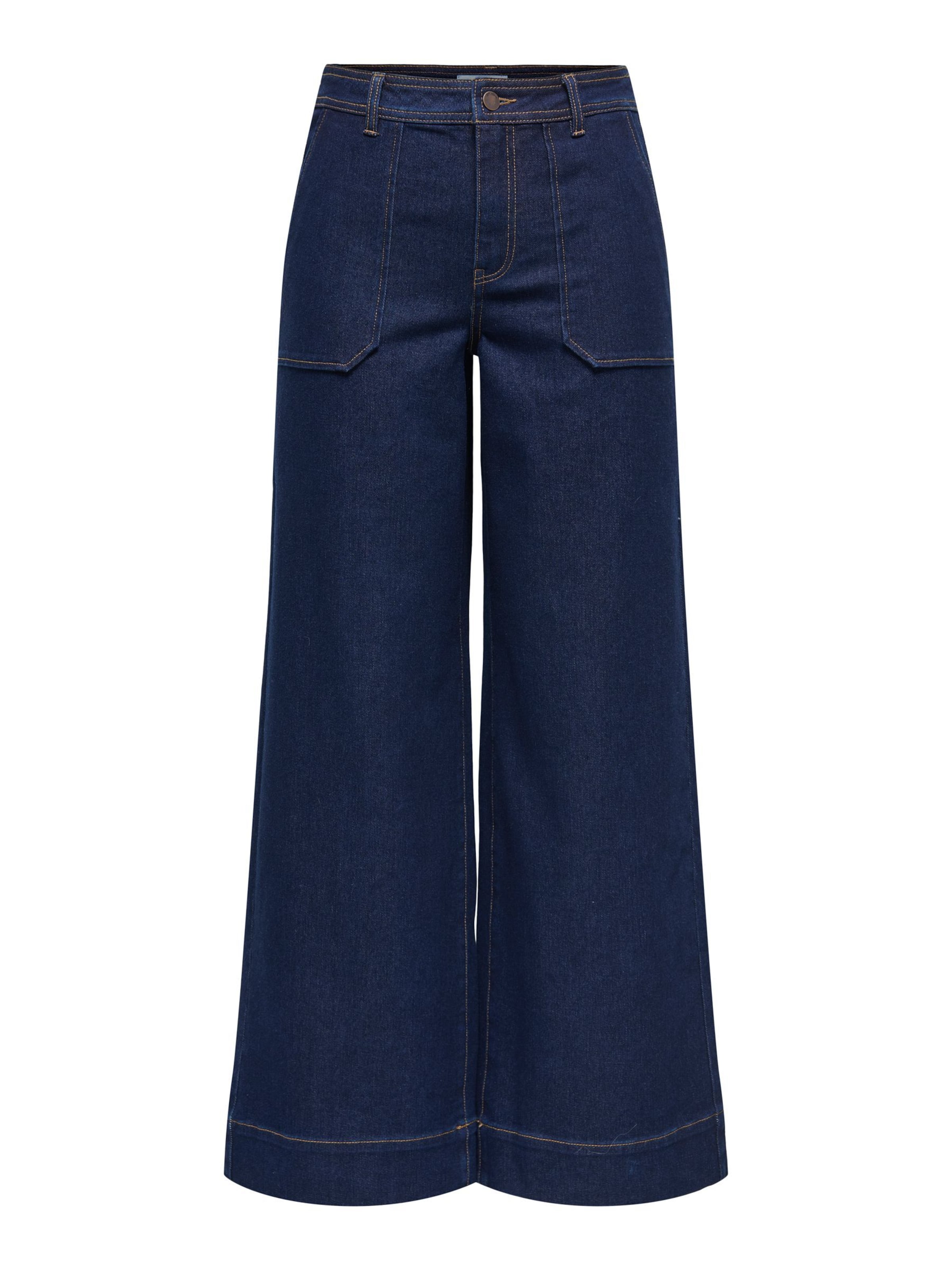 JDY Wide Leg Jeans 'JDYVANNII' i blå: forside