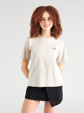 Iriedaily Shirts 'Daisycycle' i beige: forside