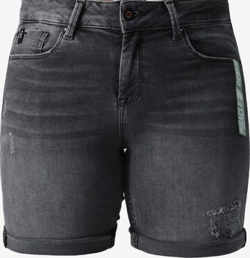 Miracle of Denim Regular Shorts 'Lucky' in Grau: predná strana