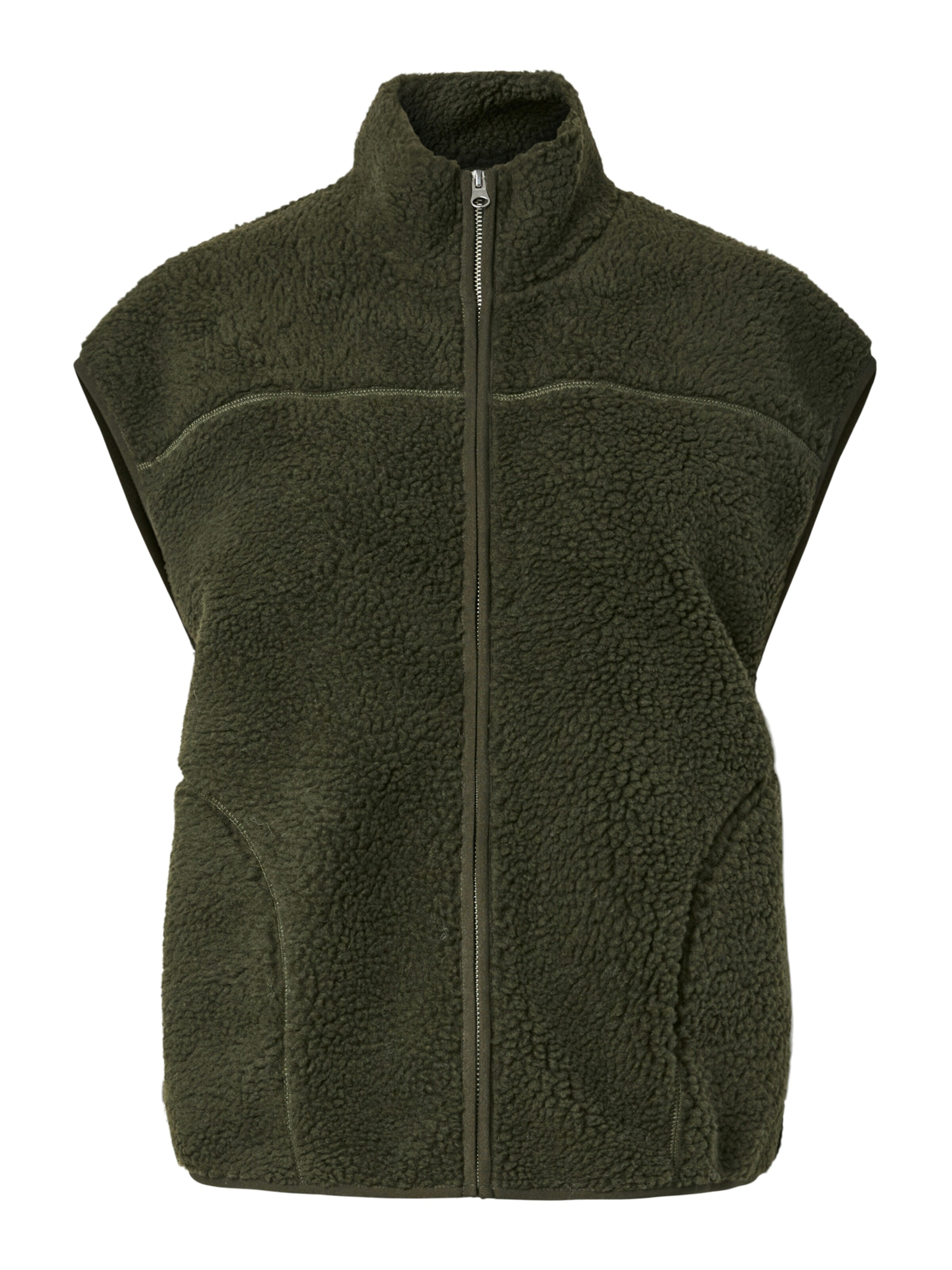 Gilet 'PCSADIA' PIECES en vert : devant