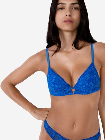 ETAM Push-up Bra 'Aura' in Blue
