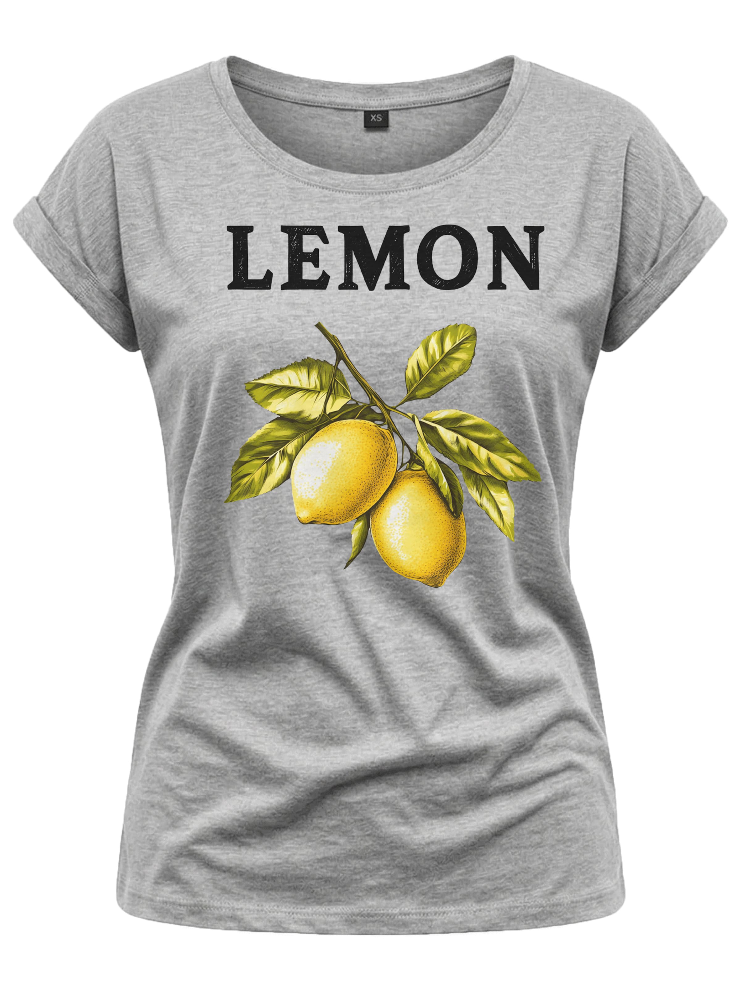 MAKAYA Shirt 'Lemon' in Grey