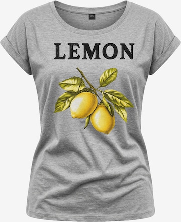 MAKAYA Shirt 'Lemon' in Grey: front