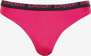 Bas de bikini Superdry en rose : devant