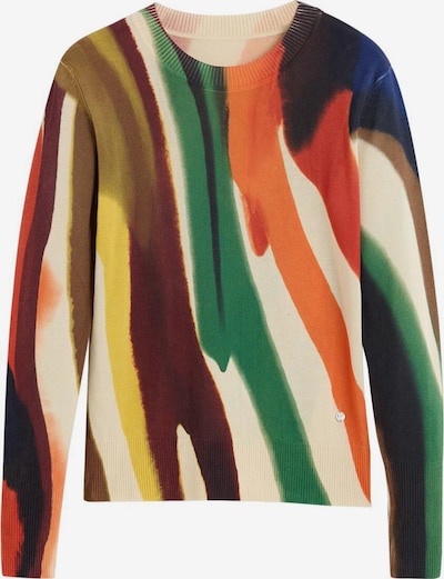 L dydžio Megztinis 'Designed By Mr. Christian Lacroix' iš Desigual, spalva – gelsvai pilka spalva / tamsiai ruda / žalia / oranžinė, Prekių apžvalga