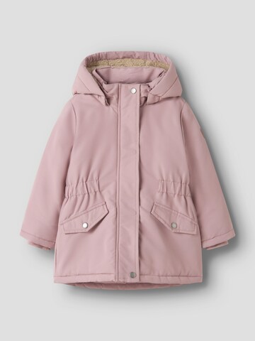 NAME IT Winter Jacket 'Winterparka Winterjacke Nmfmarlow' in Pink