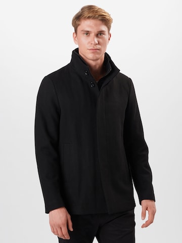 Matinique Regular Fit Mantel 'Harvey' in Schwarz: Vorderseite