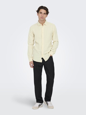 Only & Sons Regular Fit Skjorte i beige