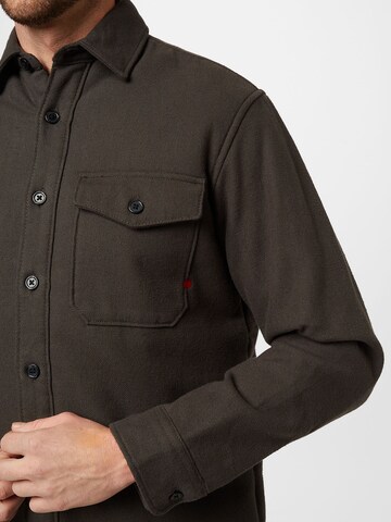 Coupe regular Chemise 'Miles' R.D.D. ROYAL DENIM DIVISION en gris