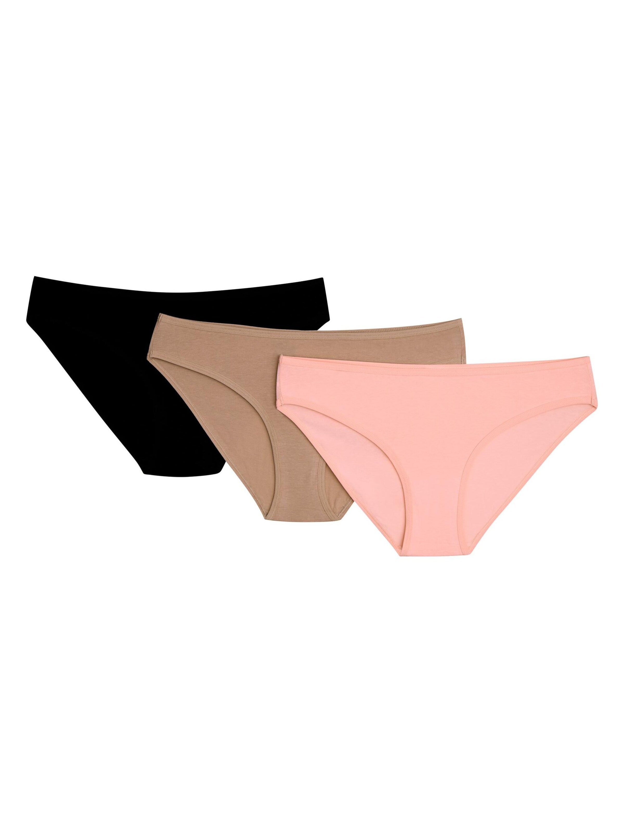 Henderson Broekje 'Slip Mi Mi im 3er Pack, nahtlos, Animal Print, Baumwoll Jersey L' in Zwart: voorkant