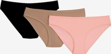 Henderson Broekje 'Slip Mi Mi im 3er Pack, nahtlos, Animal Print, Baumwoll Jersey L' in Zwart: voorkant
