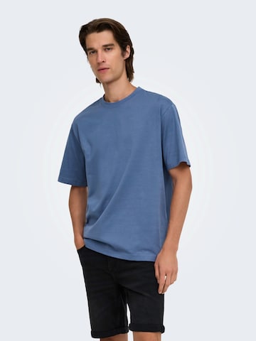 Only & Sons Shirt 'ONSFred' in Blue: front