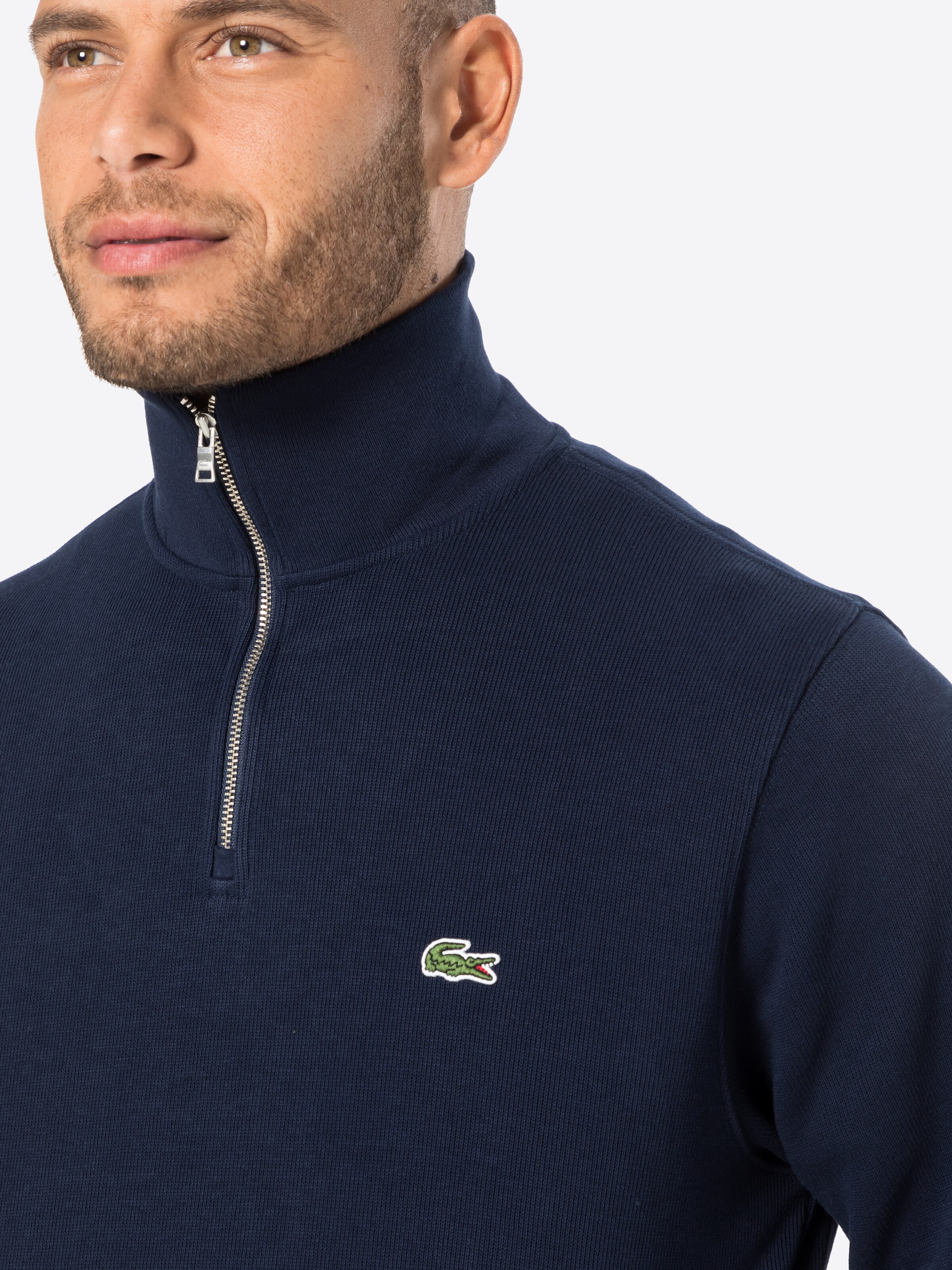 lacoste funnel neck jacket