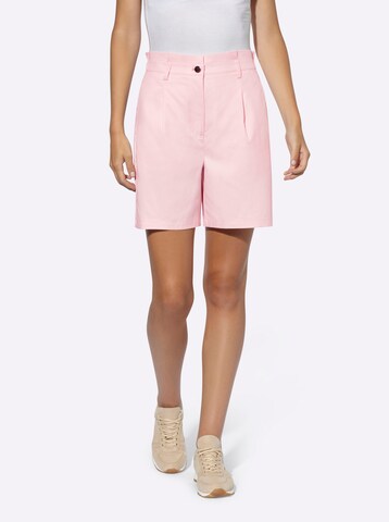 Regular Pantalon heine en rose : devant