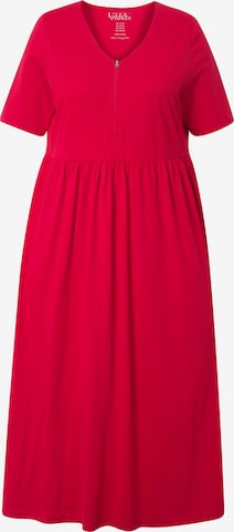 Ulla Popken Jurk in Rood: voorkant