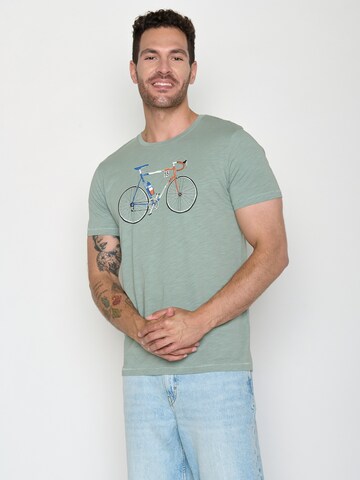 T-Shirt 'Spice Bike Jacques' GREENBOMB en vert : devant