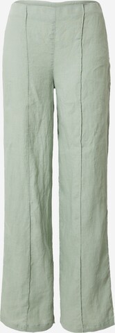 A LOT LESS Wide leg Trousers 'Philine' in Green: front