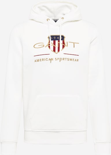 GANT Sweatshirt in goldgelb / rot / weiß, Produktansicht