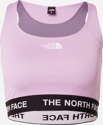 THE NORTH FACE - Soutien Bustier Soutien de desporto em roxo: frente