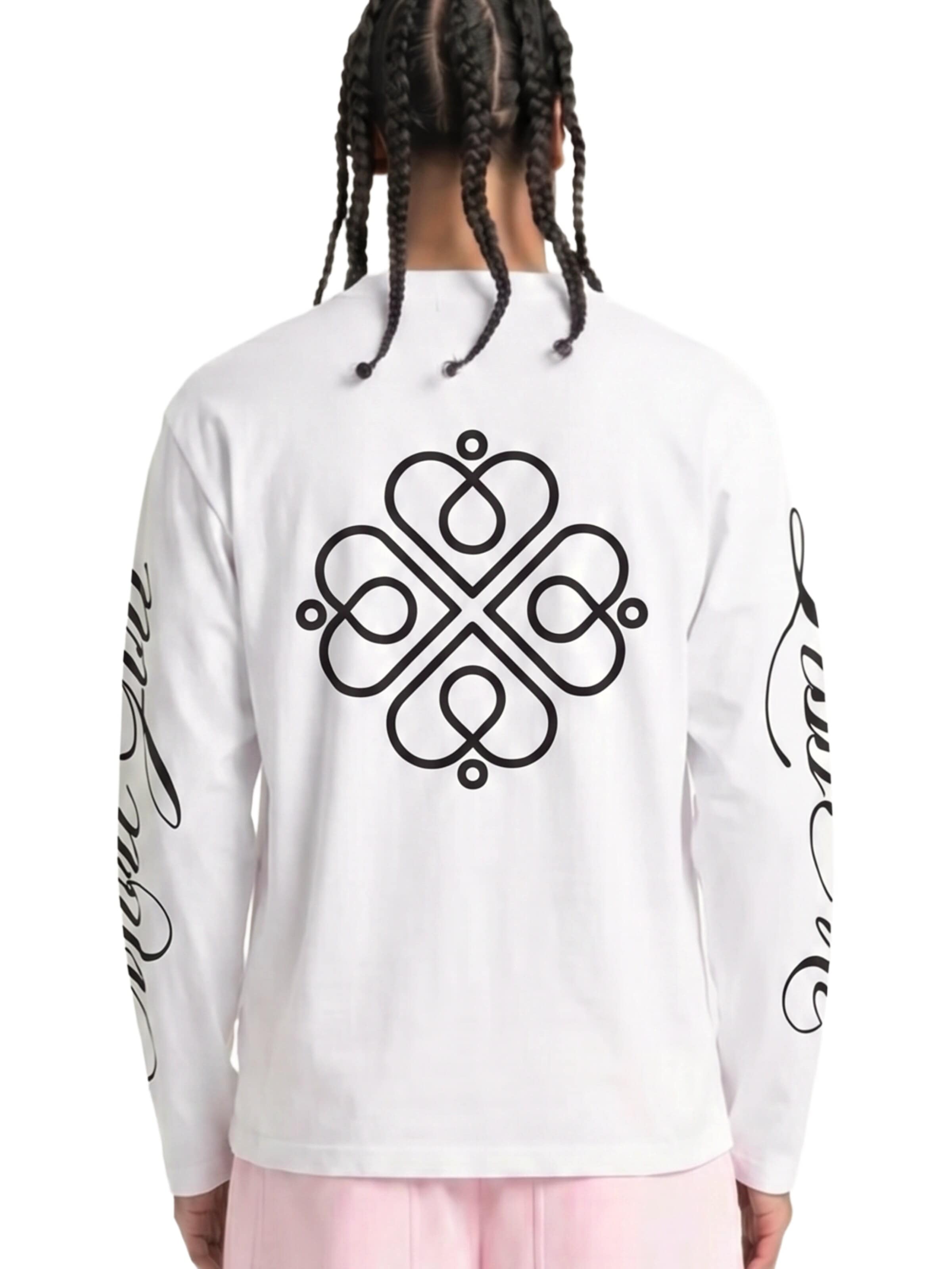 ATMOS Shirt 'Longsleeve 'More God Less Me''‌‌‌ in Weiß