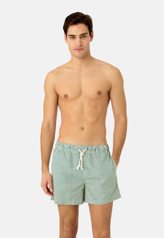 Gassa d'Amante Zwemshorts 'Tropea' in Groen: voorkant