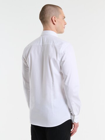 BIG STAR Regular fit Button Up Shirt 'NISSIP' in White