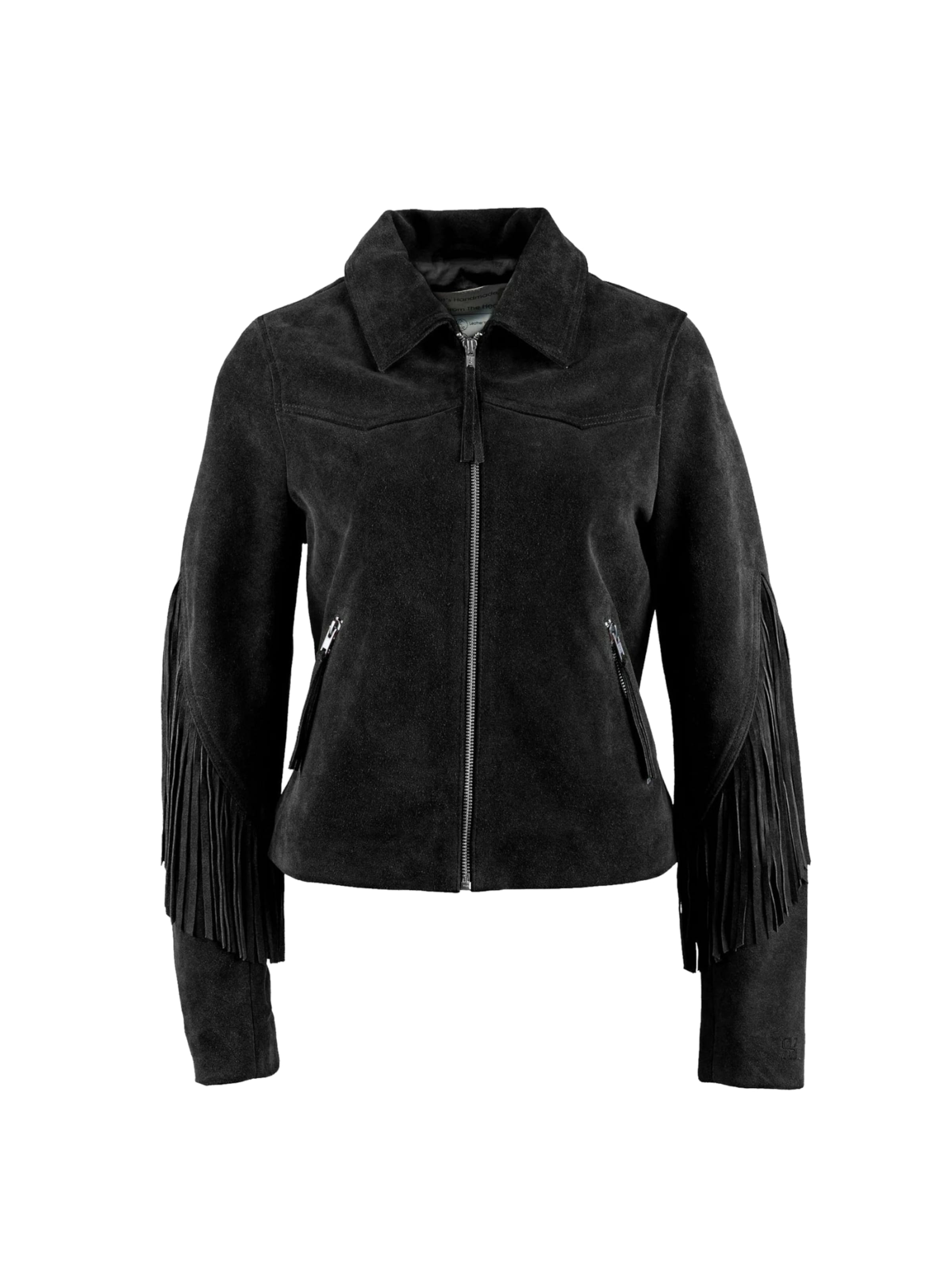 still Nordic Jacket ' Janis ' in Schwarz: Vorderseite