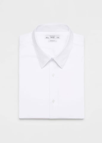 MANGO MAN Slim fit Button Up Shirt 'Emotion' in White