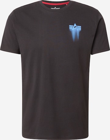 ALPHA INDUSTRIES Shirt in Black: front