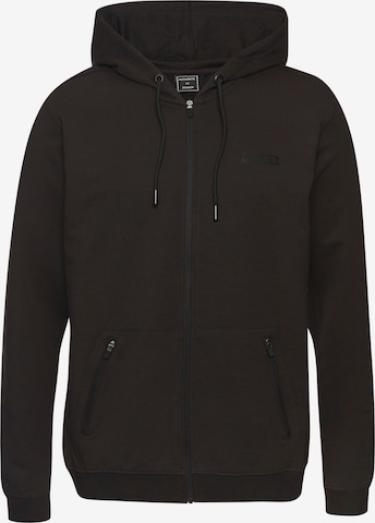 Authentic Le Jogger Sweatjacke in Schwarz: Vorderseite