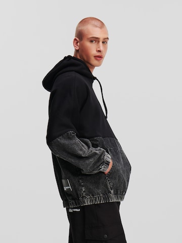 KARL LAGERFELD JEANS Sweatshirt ' Blocked Denim ' i grå