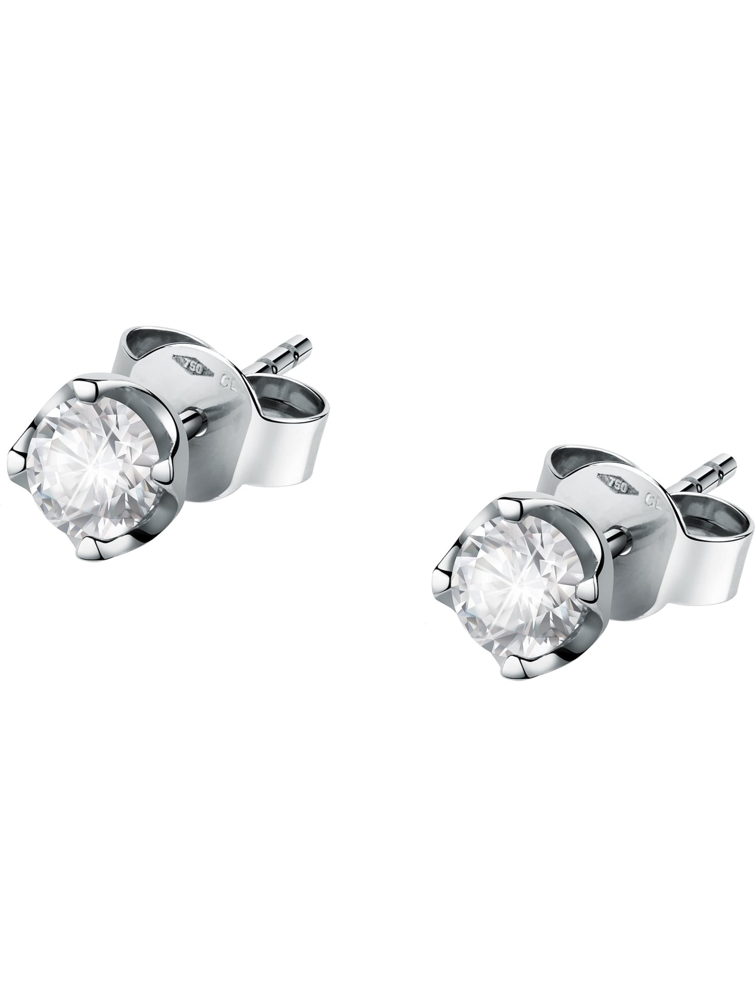 CHRIST Ohrringe in Silber: Vorderseite