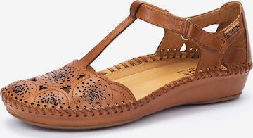 PIKOLINOS T-Bar Sandals in Brown: front