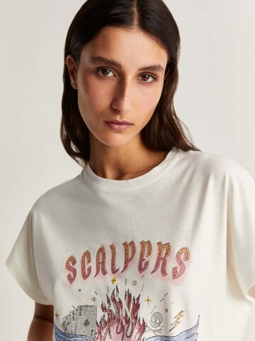 T-shirt Scalpers en blanc