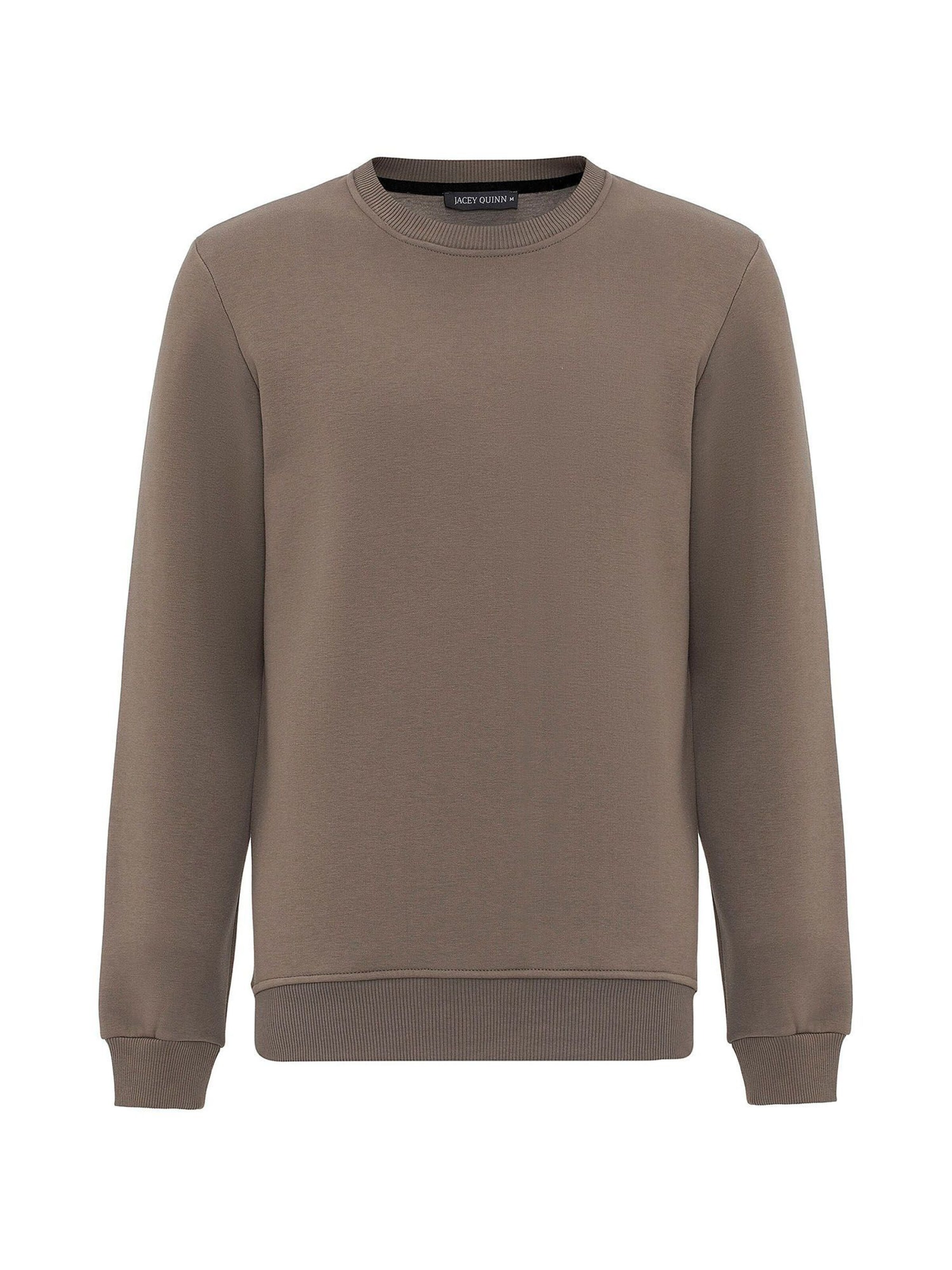 Jacey Quinn Μπλούζα φούτερ σε καφέ: μπροστά