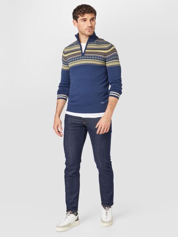 BLEND Sweter w kolorze niebieski