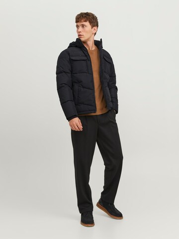 JACK & JONES Winterjas 'Mason' in Zwart