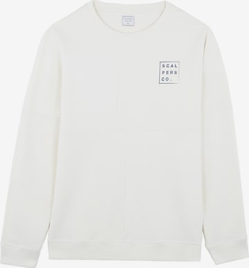 Scalpers Sweatshirt 'Patchwork' in White: front