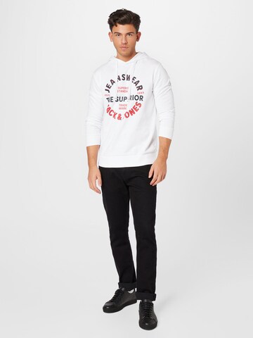 JACK & JONES Sweatshirt 'ANDY' in White