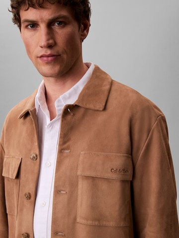 Veste mi-saison Calvin Klein en marron