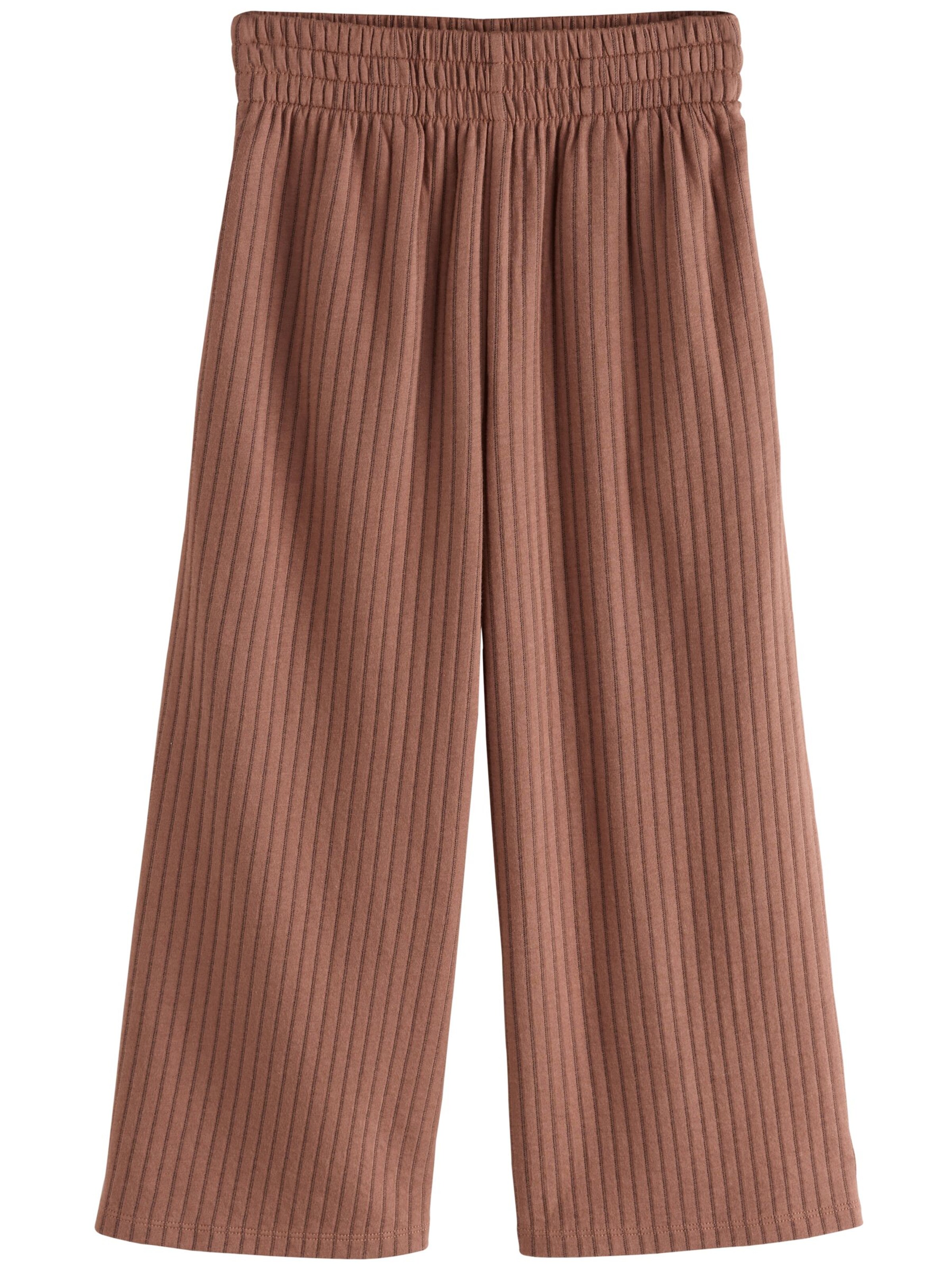 Next Wide Leg Housut värissä ruskea: etupuoli